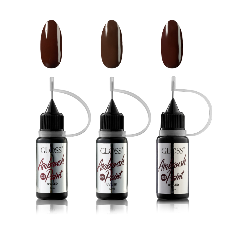 GLOSS Airbrush paint set "Dark Elegance", 3 pcs